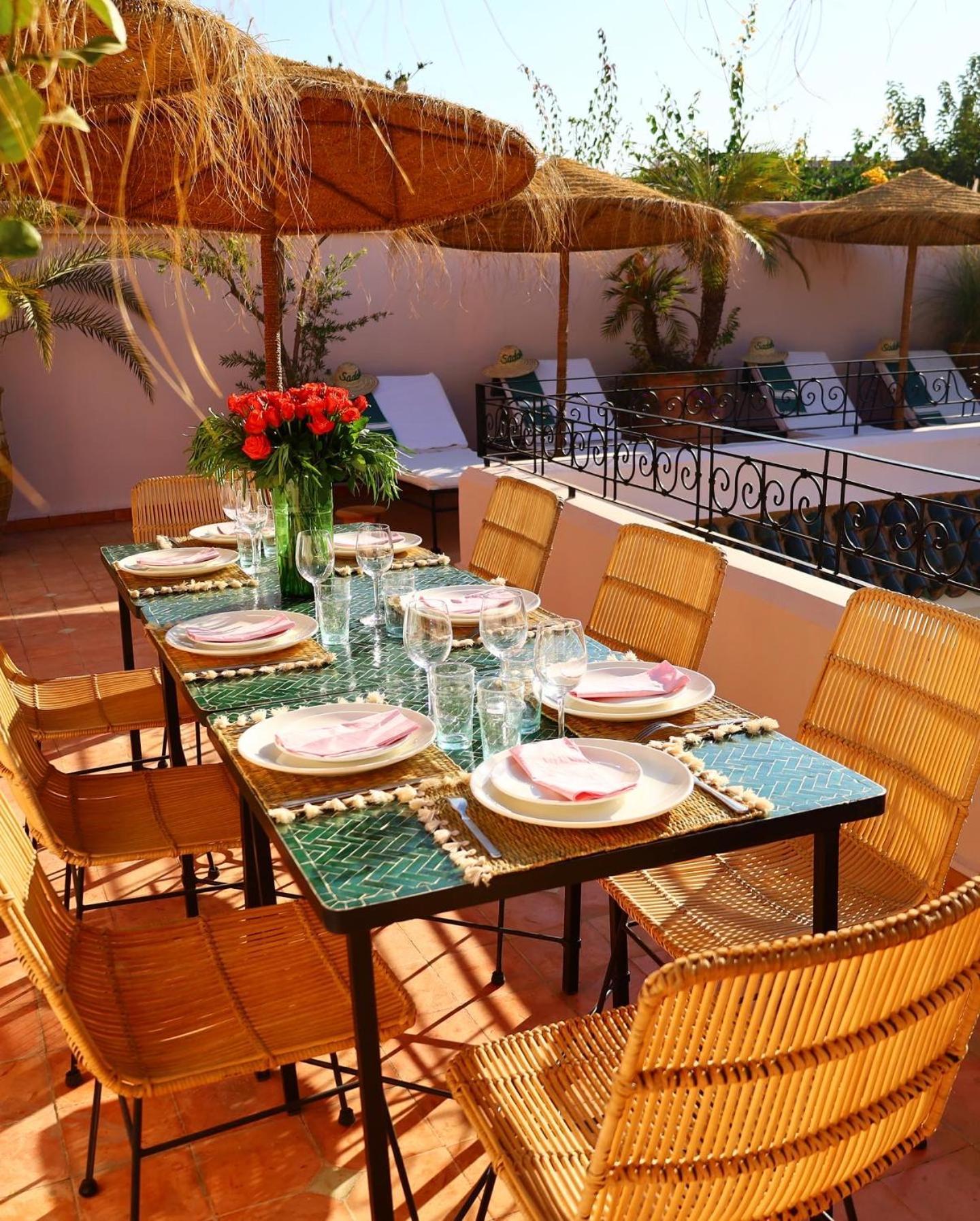 Riad Prive Sadaka Bassin Rooftop Marrakesh Eksteriør billede
