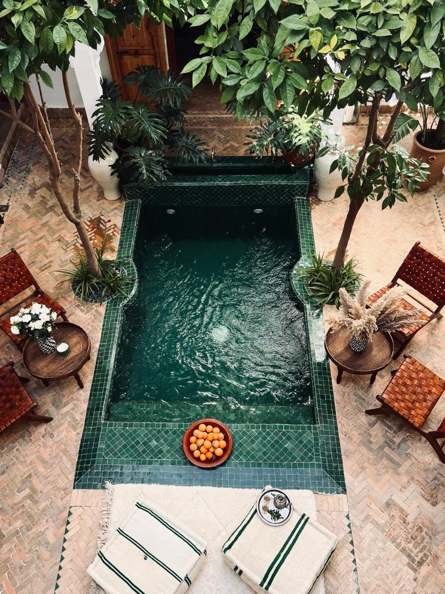 Riad Prive Sadaka Bassin Rooftop Marrakesh Eksteriør billede